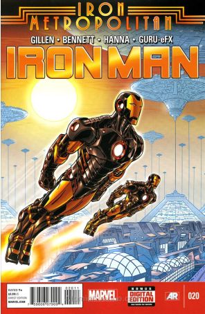 Iron Man (5th Series) 20 published by Marvel with cover art by Paul Rivoche