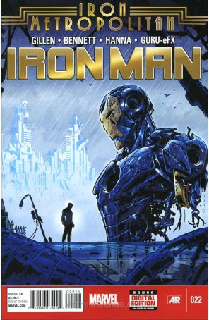 Iron Man (5th Series) 22 published by Marvel with cover art by Paul Rivoche