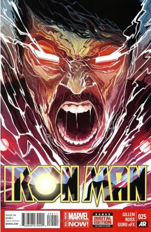 Iron Man (5th Series) 25 published by Marvel with cover art by Mike Del Mundo