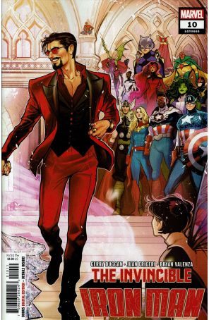 Iron Man (7th Series) 10 published by Marvel with cover art by Lucas Werneck