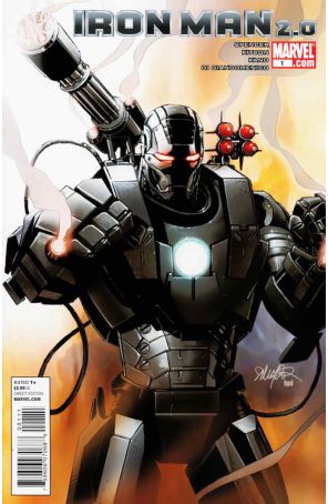 Iron Man 2.0 1 published by Marvel with cover art by Salvador Larroca