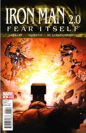 Iron Man 2.0 6 published by Marvel with cover art by Salvador Larroca