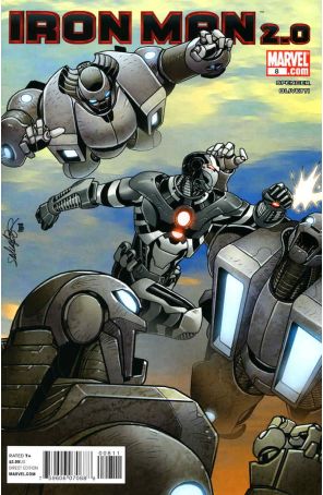 Iron Man 2.0 8 published by Marvel with cover art by Salvador Larroca