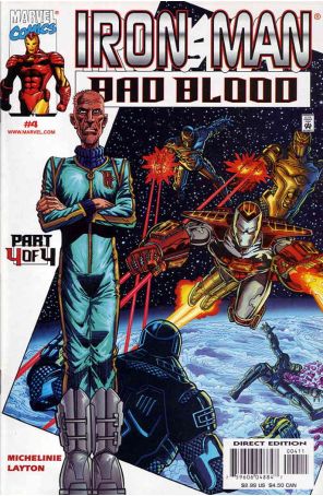 Iron Man: Bad Blood 4 published by Marvel with cover art by Bob Layton