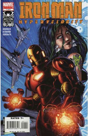 Iron Man: Hypervelocity 1 published by Marvel with cover art by Brian Denham
