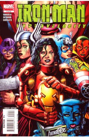 Iron Man: Hypervelocity 5 published by Marvel with cover art by Brian Denham