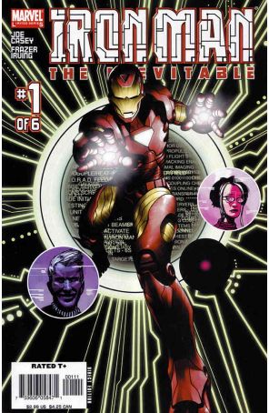 Iron Man: Inevitable 1 published by Marvel with cover art by Frazer Irving
