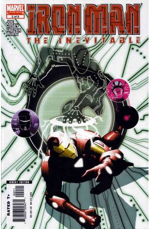 Iron Man: Inevitable 2 published by Marvel with cover art by Frazer Irving