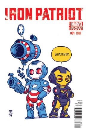 Iron Patriot 1B published by Marvel with cover art by Skottie Young