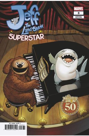 Jeff the Land Shark: Superstar 3B published by Marvel with cover art by Matteo Lolli