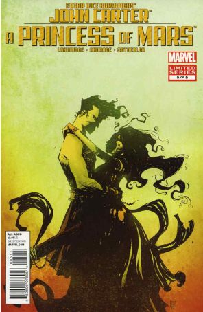 John Carter of Mars: A Princess of Mars 5 published by Marvel with cover art by Skottie Young