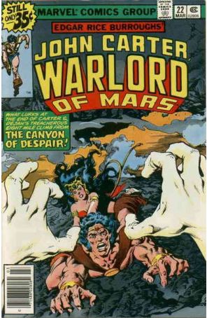 John Carter, Warlord of Mars 22 published by Marvel