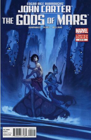 John Carter: The Gods of Mars 2 published by Marvel with cover art by Julian Totino Tedesco