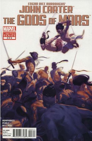 John Carter: The Gods of Mars 3 published by Marvel with cover art by Julian Totino Tedesco