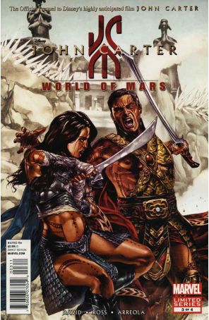 John Carter: The World of Mars 3 published by Marvel with cover art by Mico Suayan