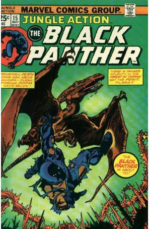 Jungle Action 15 published by Marvel with cover art by Gil Kane