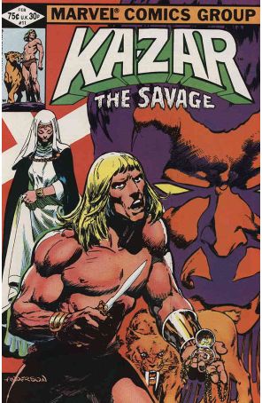Ka-Zar the Savage 11 published by Marvel with cover art by Brent Anderson
