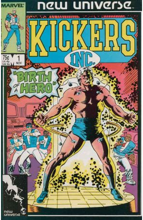 Kickers, Inc. 1 published by Marvel with cover art by Ron Frenz