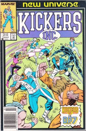 Kickers, Inc. 5 (Mark Jewelers) published by Marvel with cover art by Alex Saviuk