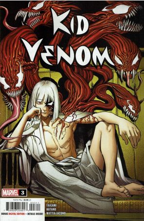 Kid Venom 3 published by Marvel with cover art by Taigami