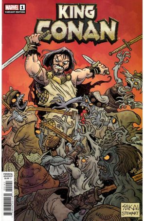 King Conan (2nd Series) 1C published by Marvel with cover art by Stan Sakai