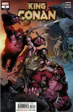 King Conan (2nd Series) 3 published by Marvel with cover art by Mahmud A. Asrar