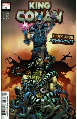 King Conan (2nd Series) 5 published by Marvel with cover art by Mahmud A. Asrar