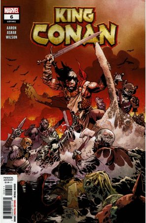 King Conan (2nd Series) 6 published by Marvel with cover art by Mahmud A. Asrar