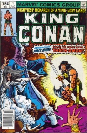 King Conan 1 (Newsstand) published by Marvel with cover art by John Buscema