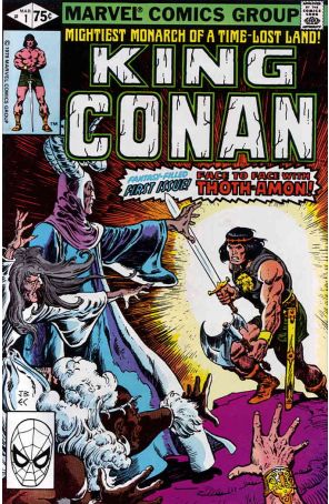 King Conan 1 published by Marvel with cover art by John Buscema