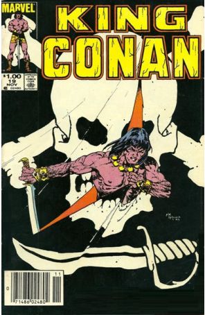 King Conan 19 (Newsstand) published by Marvel with cover art by Michael W. Kaluta