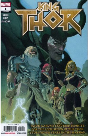 King Thor 1 published by Marvel with cover art by Esad Ribic
