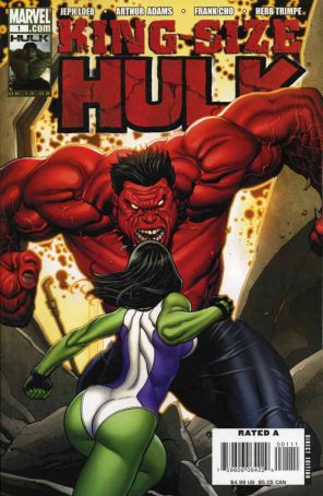 King-Size Hulk 1A published by Marvel with cover art by Frank Cho