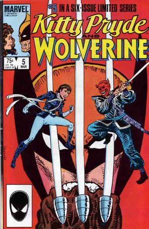 Kitty Pryde And Wolverine 5 published by Marvel with cover art by Al Milgrom