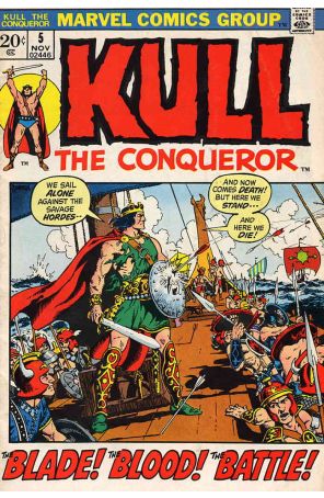 Kull the Conqueror (1st Series) 5 published by Marvel with cover art by John Severin