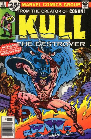 Kull the Destroyer 16 published by Marvel with cover art by Frank Springer
