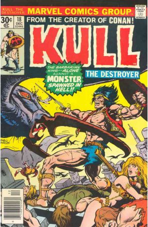 Kull the Destroyer 18 published by Marvel with cover art by Pablo Marcos