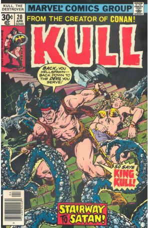Kull the Destroyer 20 published by Marvel