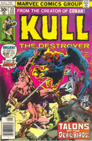 Kull the Destroyer 22 published by Marvel with cover art by Ernie Chan