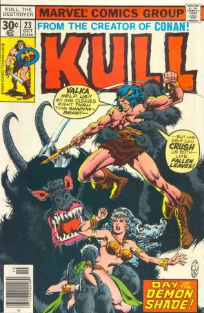 Kull the Destroyer 23 published by Marvel with cover art by Ernie Chan