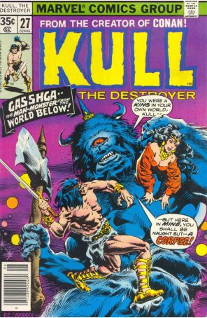 Kull the Destroyer 27 published by Marvel with cover art by Ernie Chan