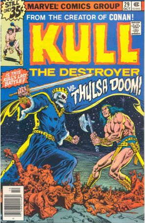 Kull the Destroyer 29 published by Marvel with cover art by Ernie Chan