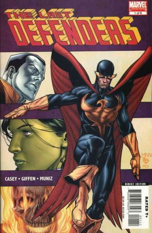 The Last Defenders 1 published by Marvel with cover art by Steve McNiven