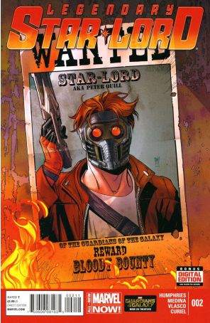 Legendary Star Lord 2 published by Marvel with cover art by Paco Medina