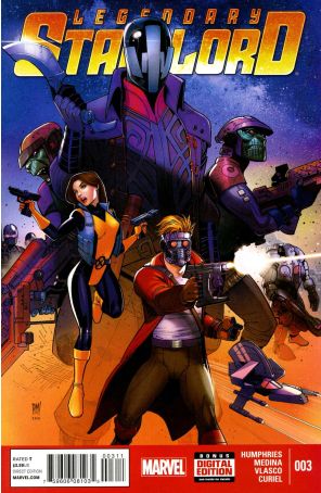 Legendary Star Lord 3 published by Marvel with cover art by Paco Medina