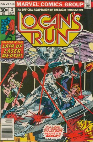 Logan's Run (Marvel) 3 published by Marvel with cover art by George Pérez