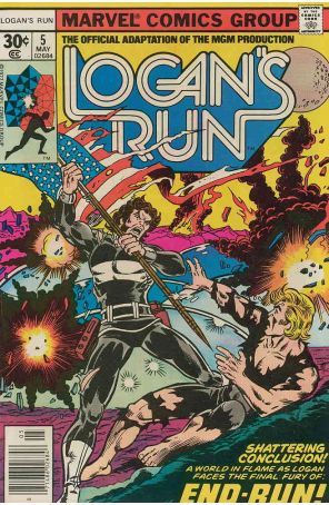 Logan's Run (Marvel) 5 published by Marvel with cover art by George Pérez