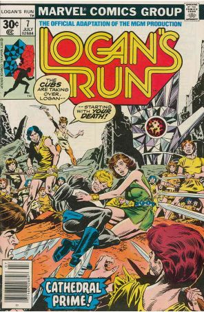 Logan's Run (Marvel) 7 published by Marvel with cover art by Herb Trimpe