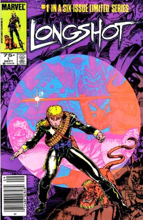 Longshot 1 (Newsstand) published by Marvel with cover art by Arthur Adams