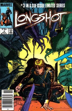 Longshot 3 (Newsstand) published by Marvel with cover art by Arthur Adams